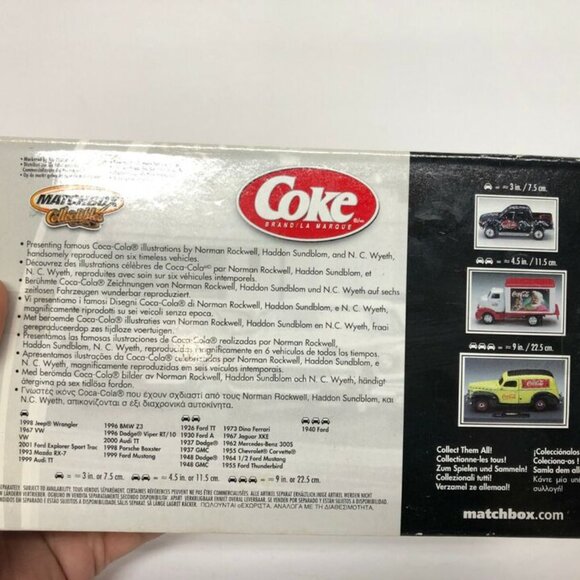Matchbox Coca-Cola Collectibles 1937 Dodge Collectible Norman Rockwell 2001 NIB - Picture 4 of 8